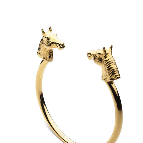 Skultuna & GtG Horse Cuff Bracelet Gold